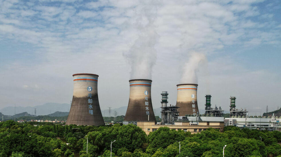 A thermal power plant is seen in Hangzhou, in China's eastern Zhejiang province on July 16, 2021. (Photo by STR / AFP) / China OUT